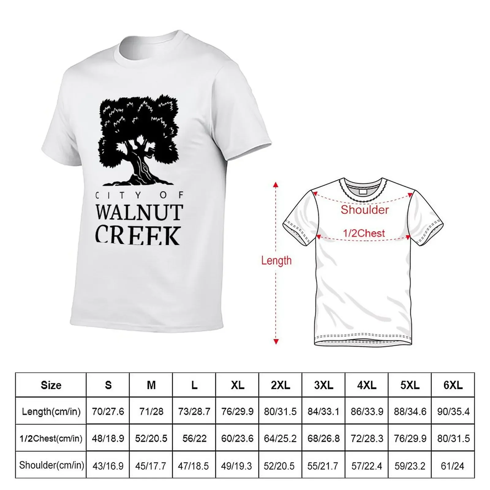 Official seal of Walnut Creek, California T-Shirt sweat tops rapper graphic tees for a boy mens t shirt graphic