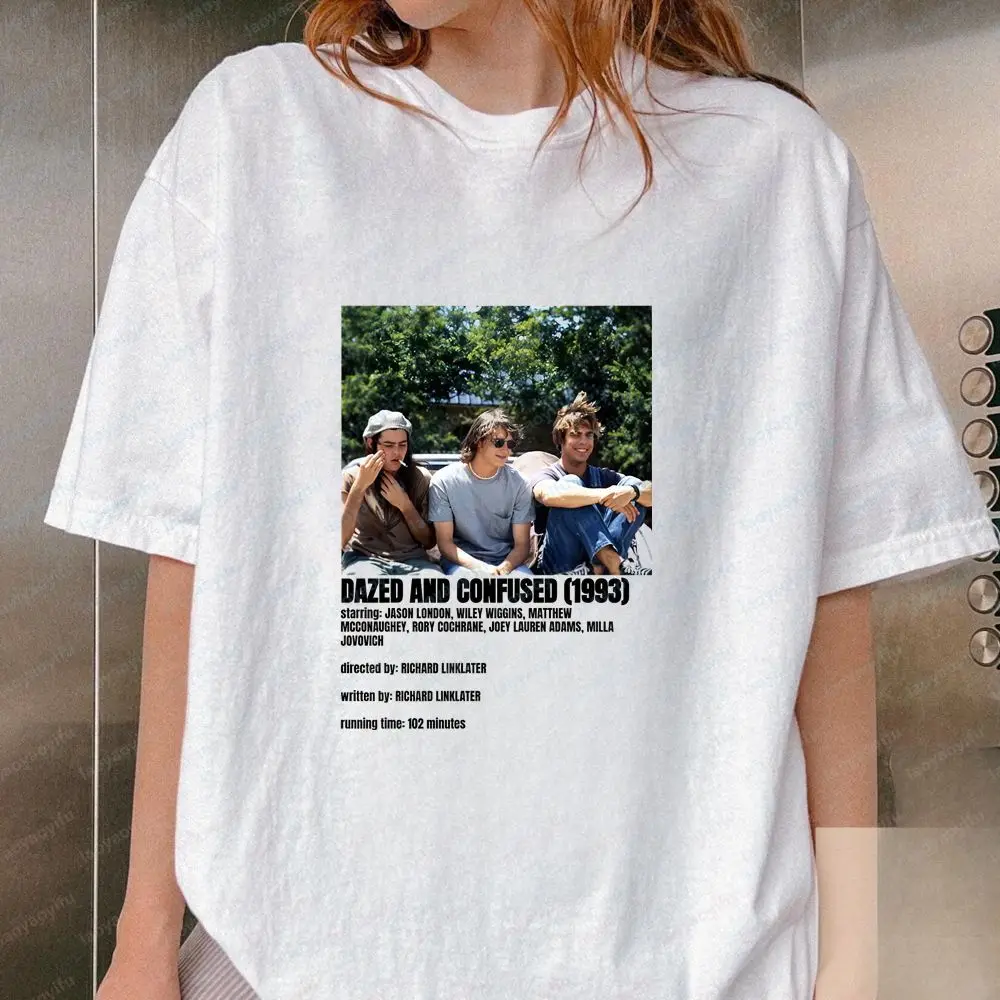 Dazed and Confused - Summer Trend Original Streetwear Short-sleeved Unisex Pattern Large-sized Comfortable T-shirt