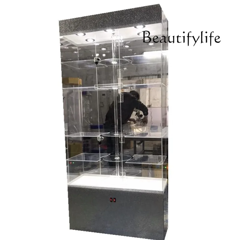 

Acrylic Rotary Display Cabinet Mobile Phone Jewelry Figure Jade Jewelry Showcase Showcase Boutique Showcase