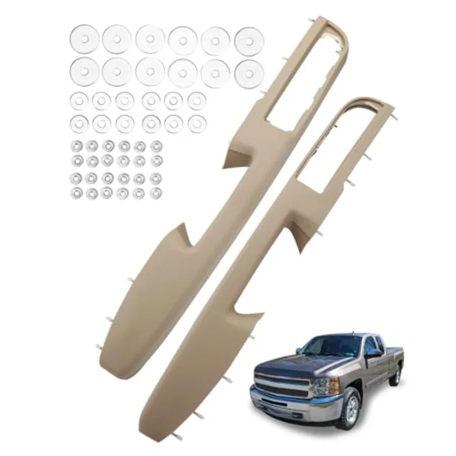 

Front Left and Right Armrest Repair Kit, Compatible with 2010-2014 Chevy Silverado Suburban Tahoe Avalanche, GMC Yukon Sierra 1