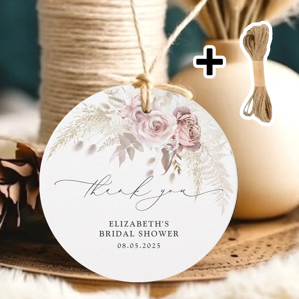 

90PCS customized personalized name and birthday cards (suitable for weddings, baptisms, parties, and gift wrapping)