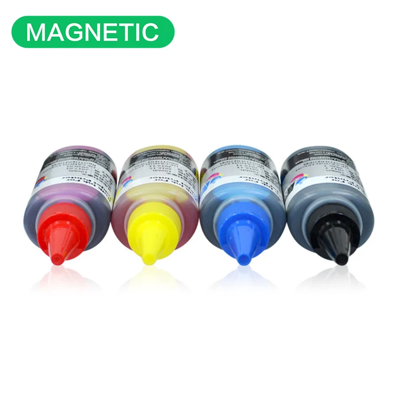 Magnetic universal dye ink 100ml for hp for canon for epson for brother Cartridge Printer 4 Colors Inkjet Printer Bulk Ink