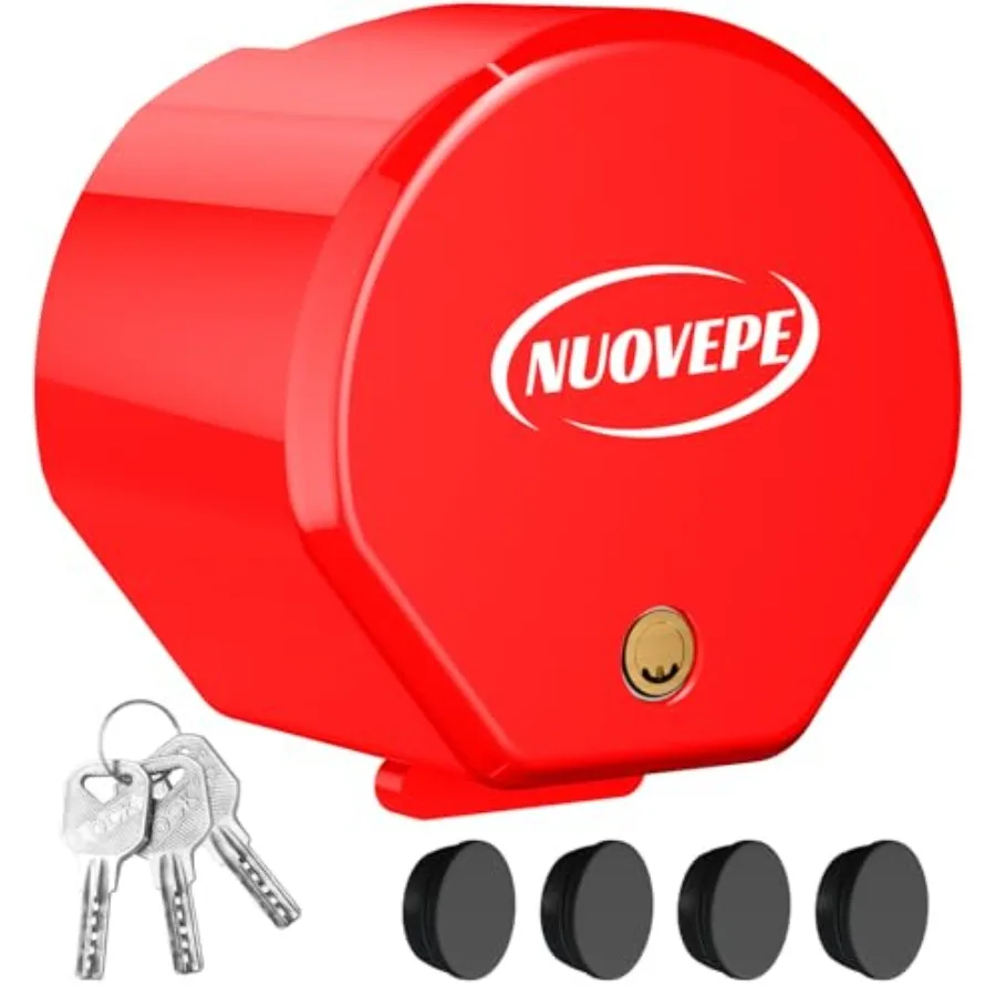 

Heavy Duty Anti Theft Trailer Lock, Universal Fit 1-7/8", 2" and 2-5/16" Couplers, Reinforced Solid Steel Tow Lock for Trailer