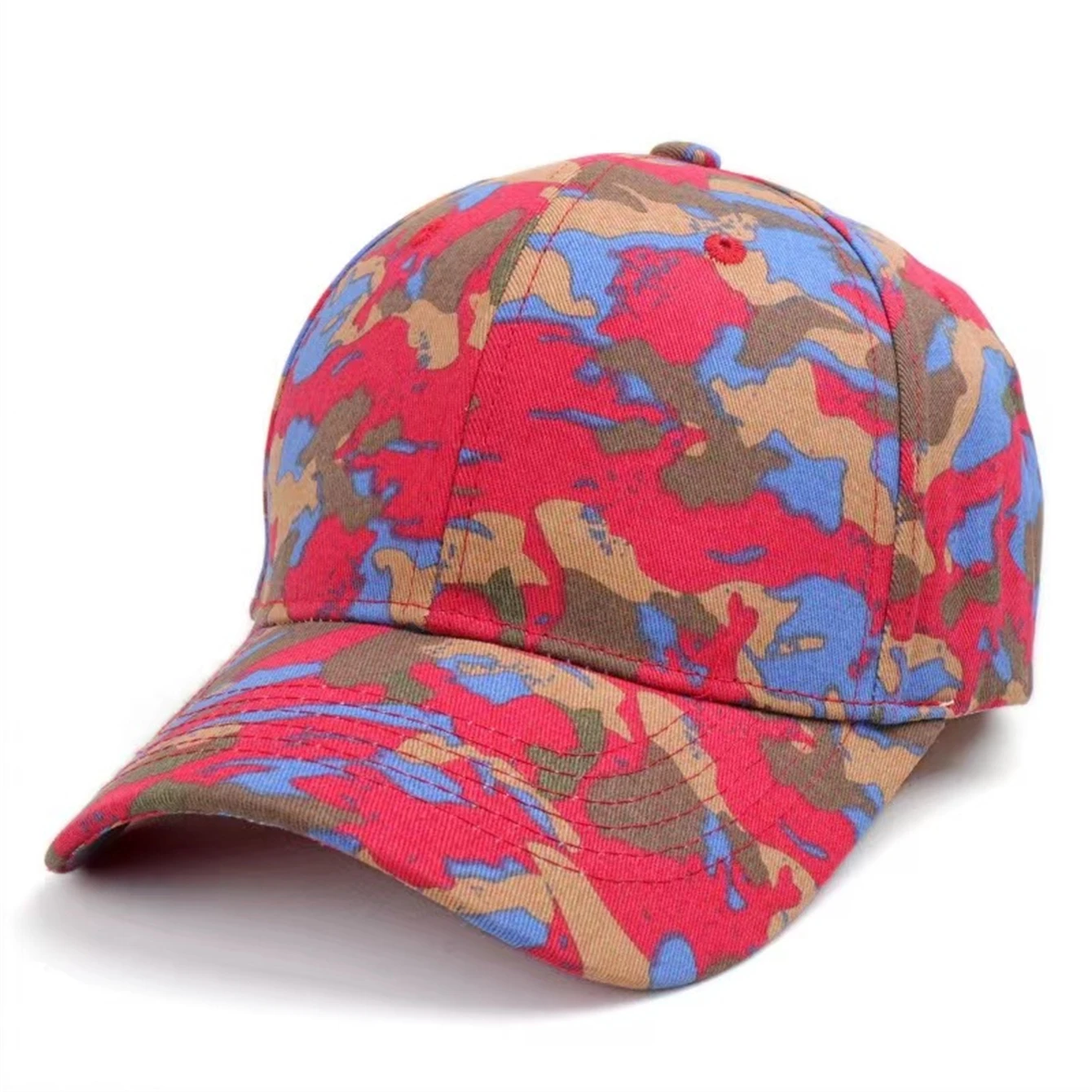 A new men and women\'s camouflage printed baseball cap, fashion and leisure outdoor activities group built, adjustable sun visor