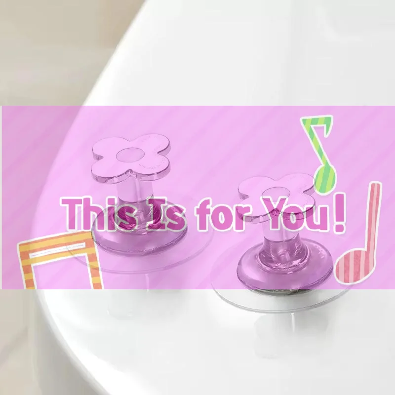 【HMA】Cute Flower-shaped Toilet Seat Lifter—hygienic And Attractive; Secure And Won't Easily Fall Off.