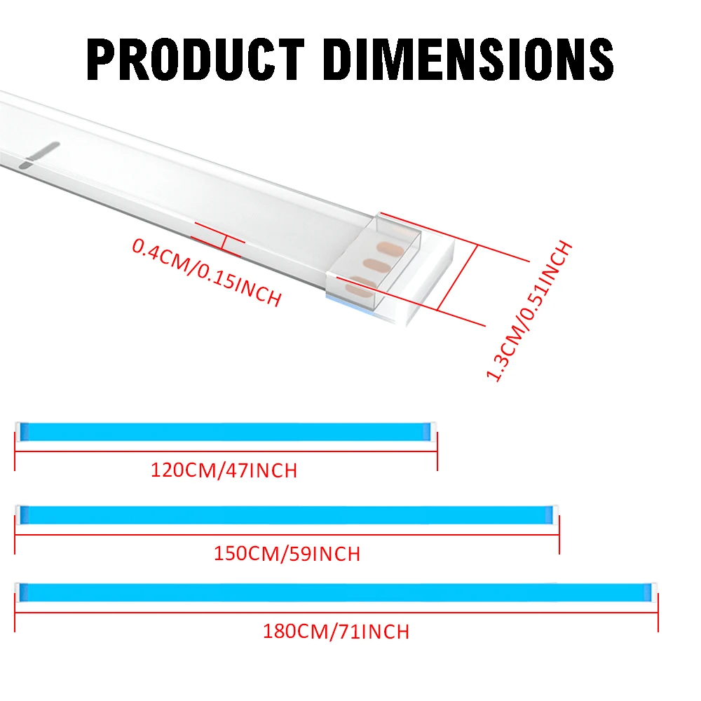 1.2M/1.5M/1.8M LED Car Hood Atmosphere Light Strip Daytime Running Lights Decorative Lights Auto Engine Ambient Lamp 12V DRL