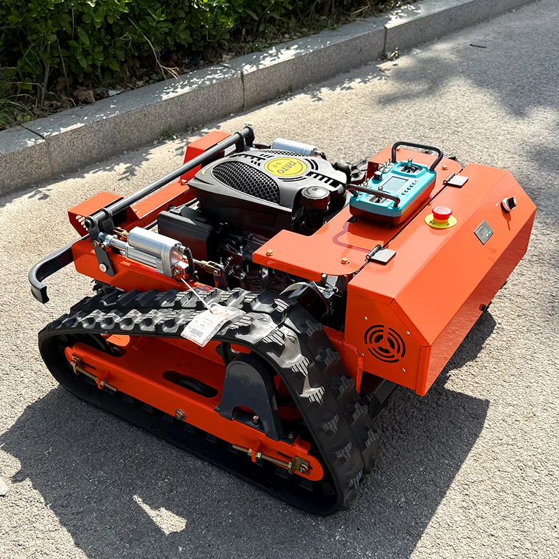 

Customized Wholesale High Quality Remote Control Model Crawler Lawn Mower Petrol Powered Cordless High Performance Robot Mow
