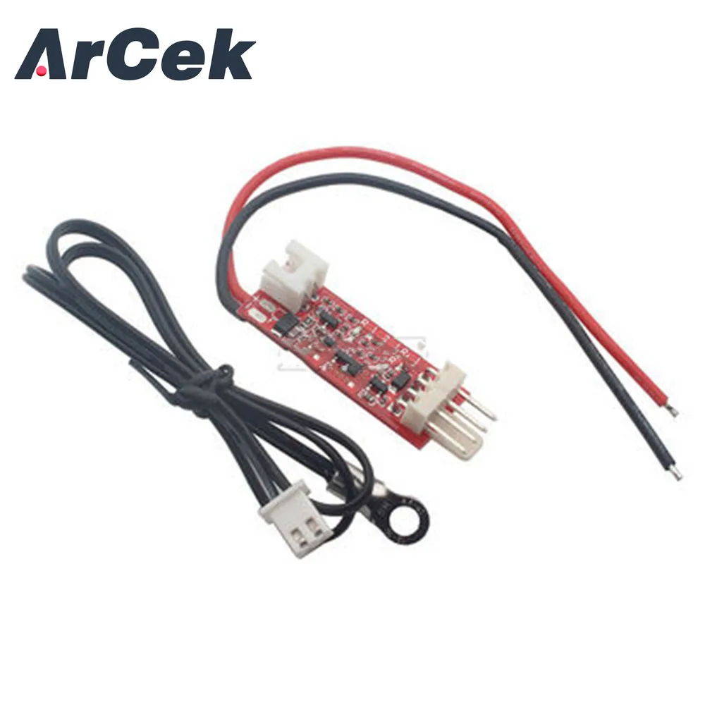 DC 12V PWM 4 Wire Line Fan Temperature Digital Control Controller Speed Regulation for PC Fan Alarm Module Board with 40cm Probe