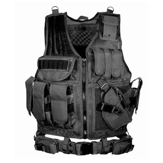 swat tactical vest jacket peito rigpocketadjustable caca roupas de seguranca cs cosplay camping acessorio ajustavel 01