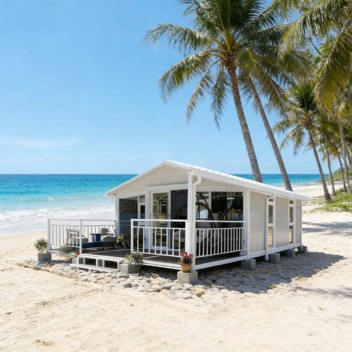 Mini Prefab Folding House Compact Expandable Container Home with 1 Bedroom for Tiny House Garden Shed or Outdoor Office Booth