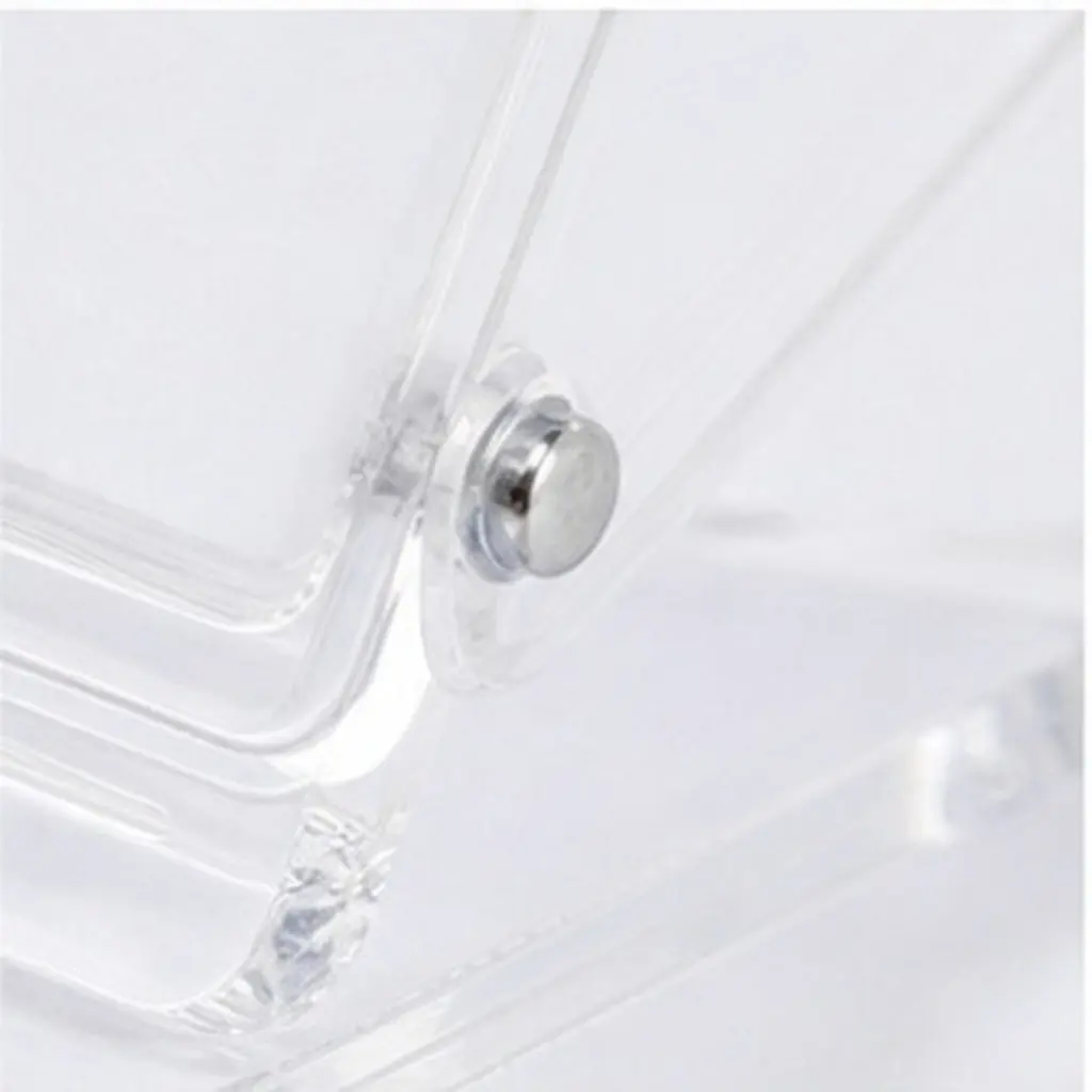 10Pcs Plastic Adhesive Badge Clips Easy Attach Spring Clip for Id Badge Name Tag Office Meeting Seminar Trade Show Use