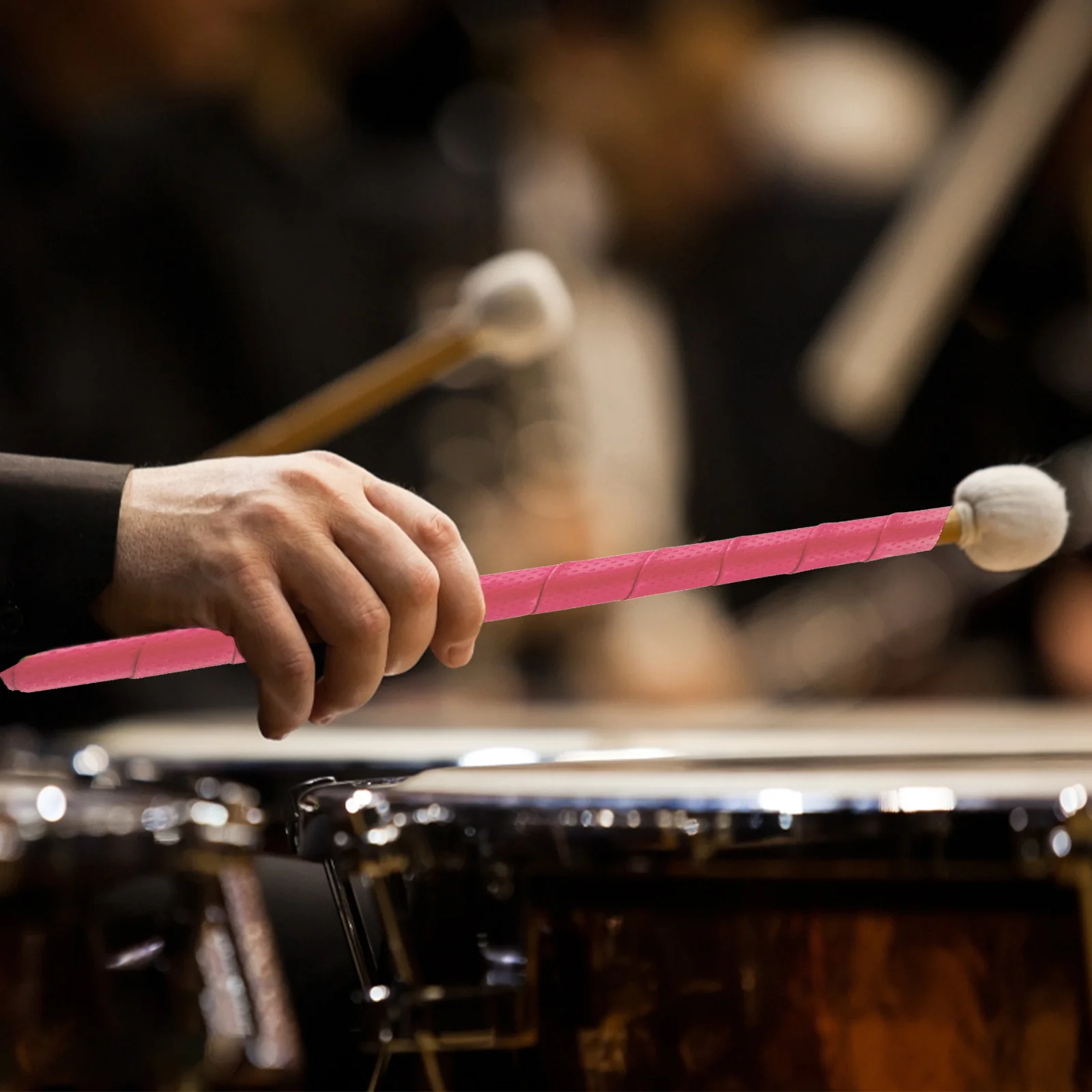 

2Pcs Drumstick Anti-Slip Wrap Comfortable Sweat Absorbent Flexible Drum Stick Tapes Durable Shock Absorbing Drum Accessories