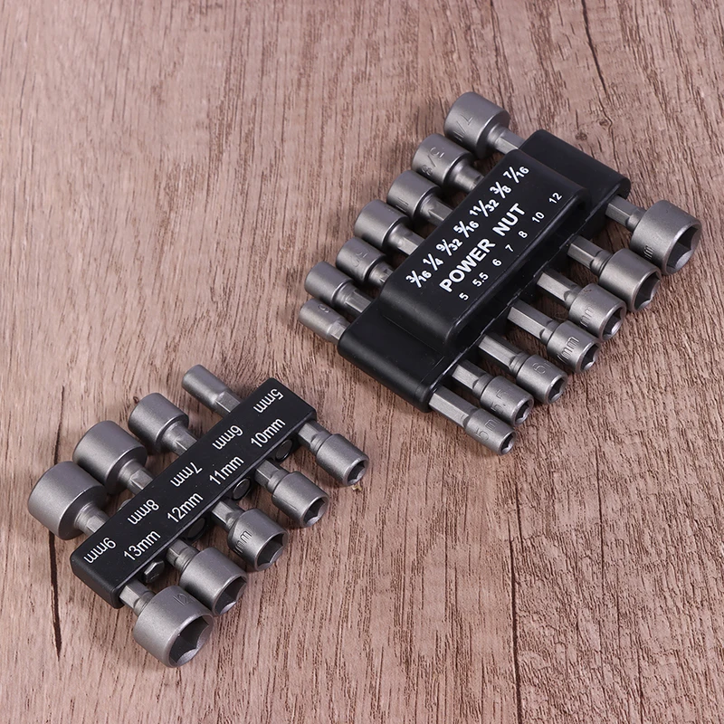 9pc Internal Hexagonal Strong Socket Wrench 14pc Hexagonal Handle Screw Extension Rod Pneumatic Screwdriver Insert Tool Set