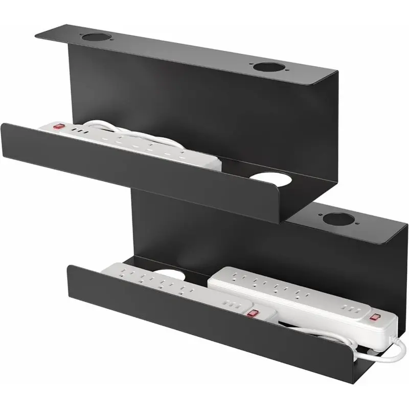 Extra Deep Under Desk Cable Management Tray,Low Profile DTC711.11