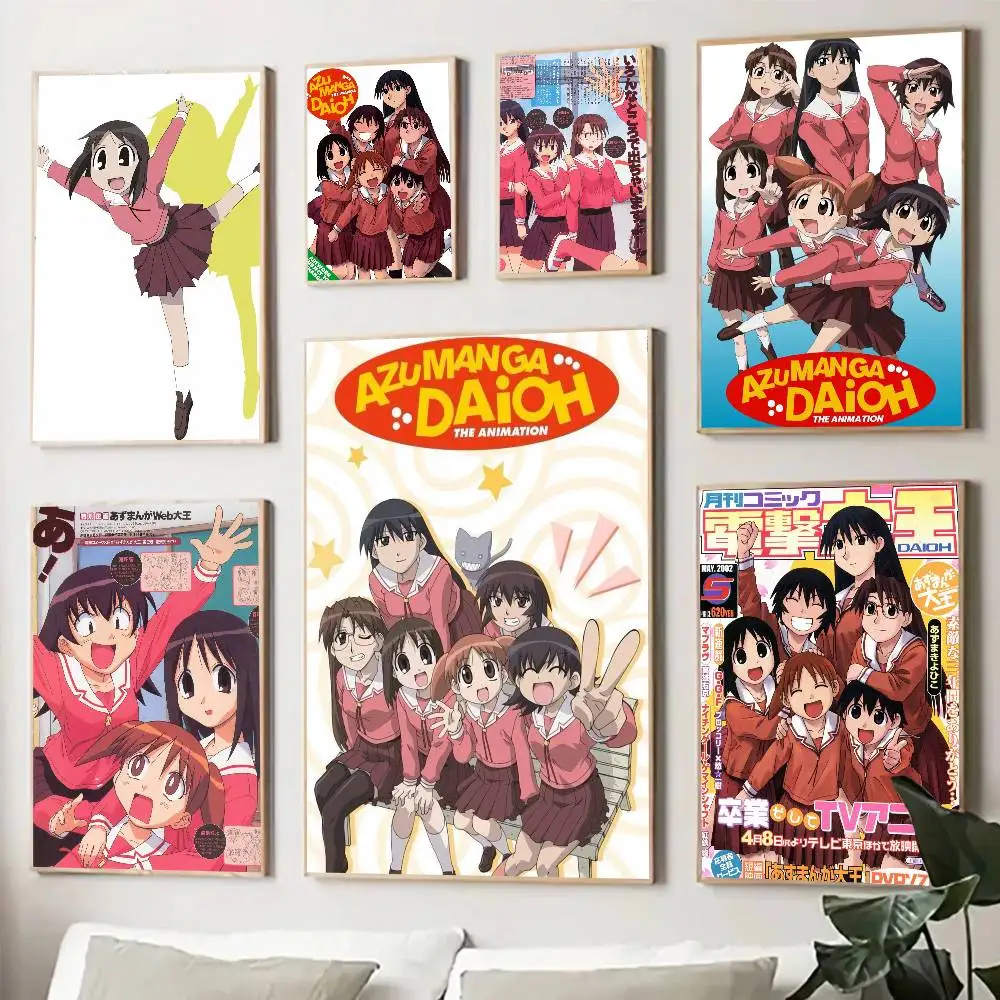 Anime Azumanga Daioh Posters Living Room Bar Cafe Quality Canvas Vintage Style Comics Painting Art Home Wall Decor Picture