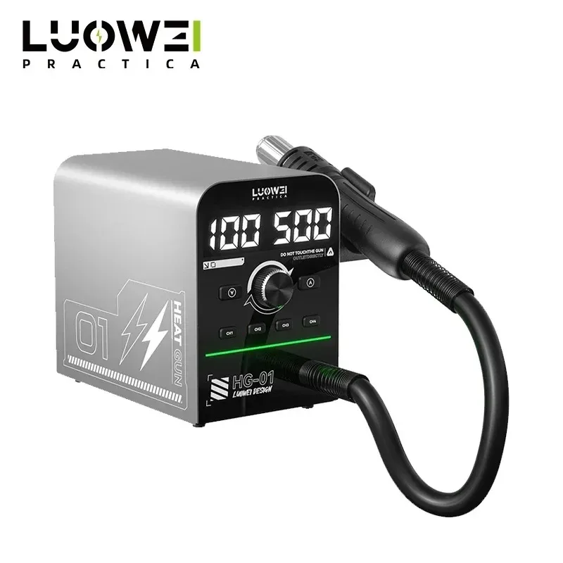 LW-HG01 Smart Heat Gun 800W Precise Temperature Control with Magnetic Sensor for Electronics Repair Soldering Shrink Wrapping