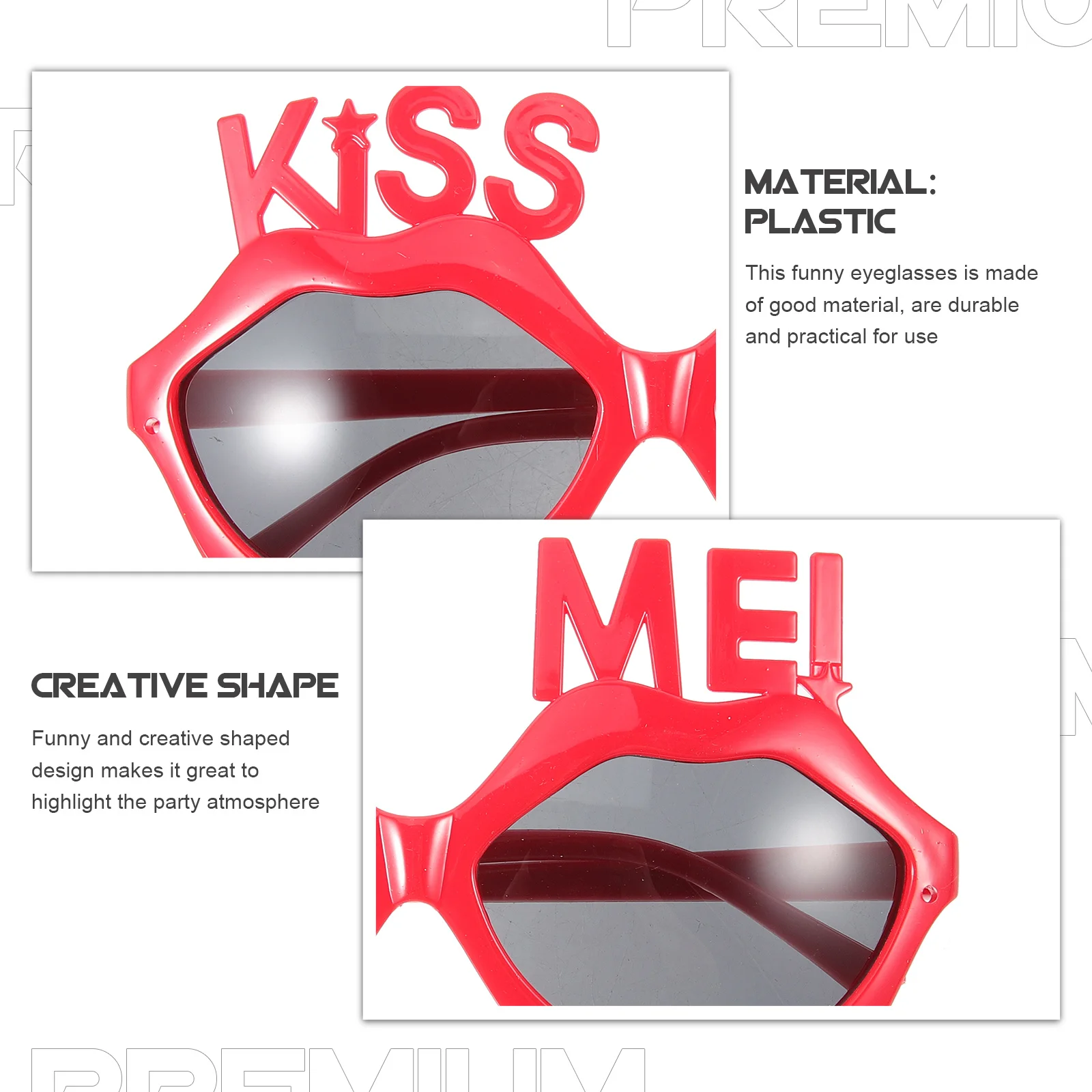 

Funny Lips Sunglasses Party Glasses for Adults Novelty Photo Booth Props Masquerade Festival Carnival Dance Performance