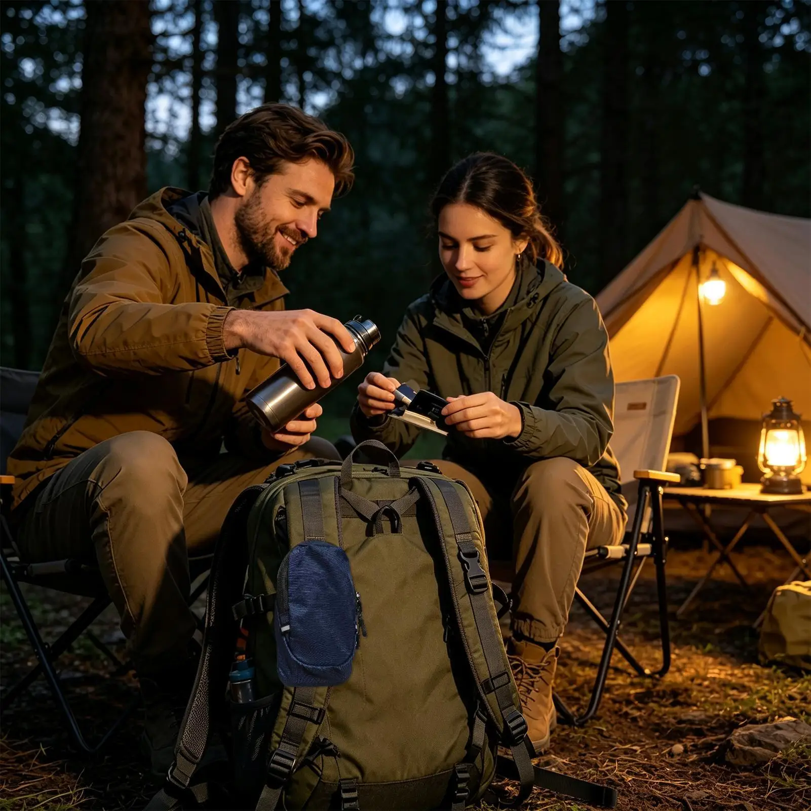 Hiking Phone Holder Waterproof Lightweight Small Storage Pocket Backpack Strap Phone Holder For Men Women Hikers Adventure