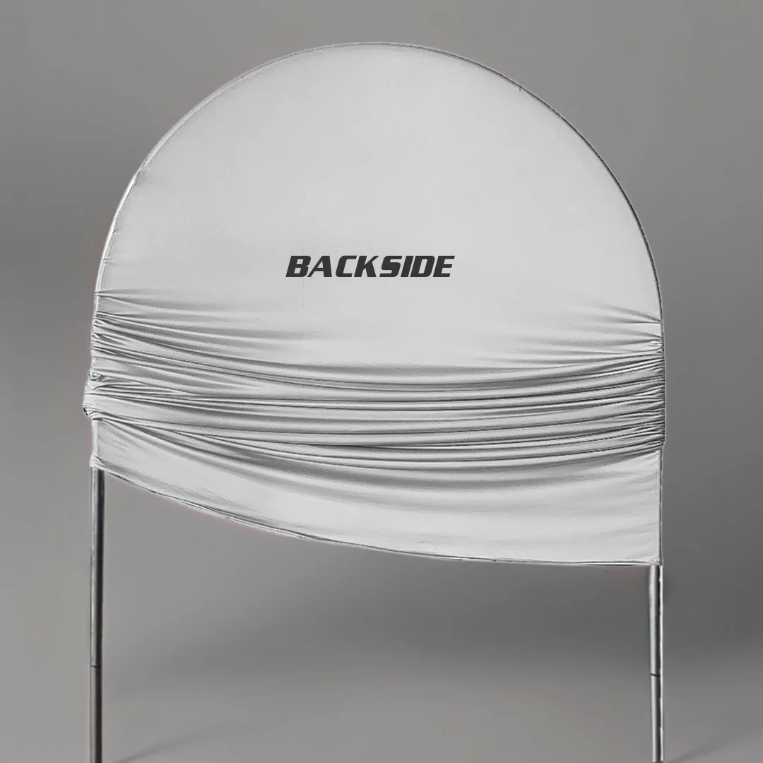 Cubierta de fondo para arco de Baby Shower, tela de LICRA para bebé en flor, flor azul, lazo rosa Floral, decoración de bautismo para fiesta de cumpleaños de niña