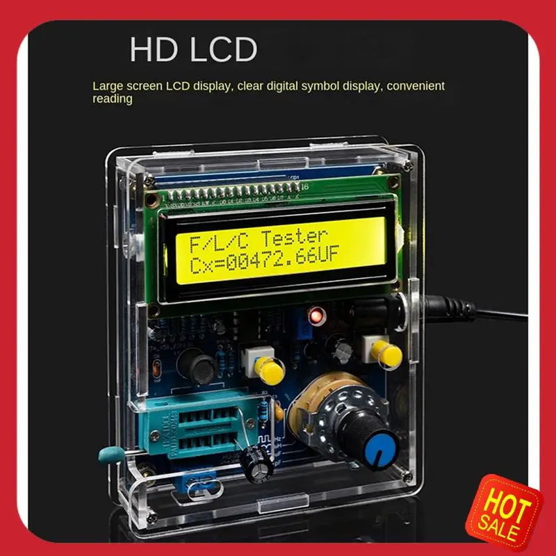 Capacitance And Inductance Meter Frequency Measurement DIY Electronic Set Kit 51 Monolithic Tester Circuit Board Welding Set