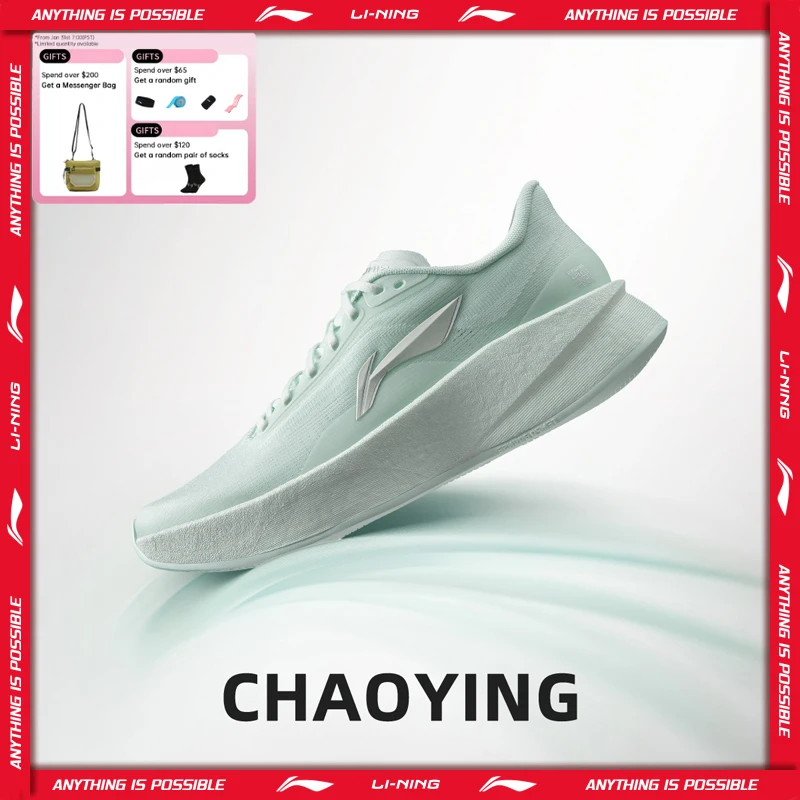 

Женские кроссовки Li-Ning CHAOYING с амортизацией BOOM, легкие, с технологией Rebound TEMPO BOUNSE, гибкие, удобные кроссовки LiNing ARBW008