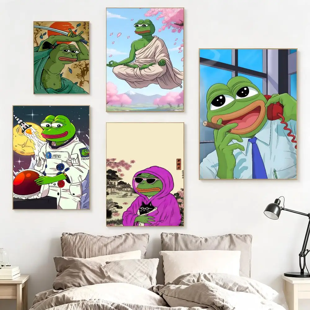 Sad Pepe the Frog Poster impermeable para el hogar sala de estar dormitorio bar decoracion estetica