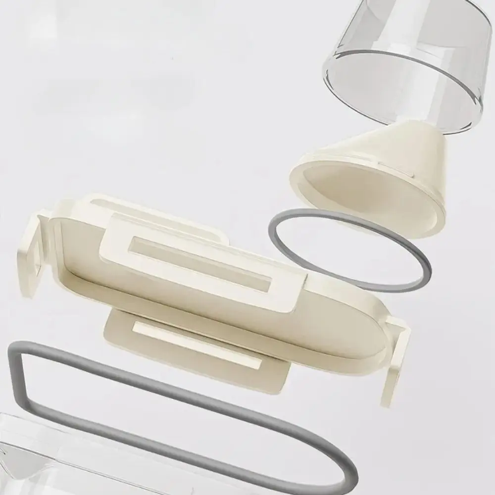 

Transparent Laundry Detergent Dispenser Bottle with Measuring Cup Sealed Detergent Powder Tank Multipurpose