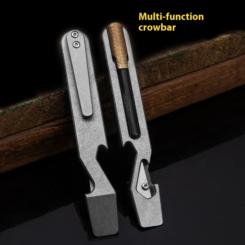 

Titanium Alloy Multi-Function Spatula Outdoor Survival Fire Portable EDCC Camping Hiking Tools FC02 Shovel Pickaxe