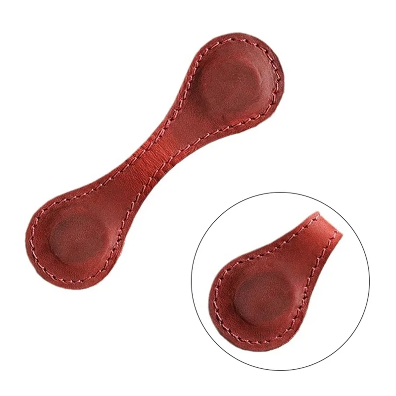 示されているように、4 ピースレザー磁気ブックマーク牛革トップグレインレザー磁気ブックマーク