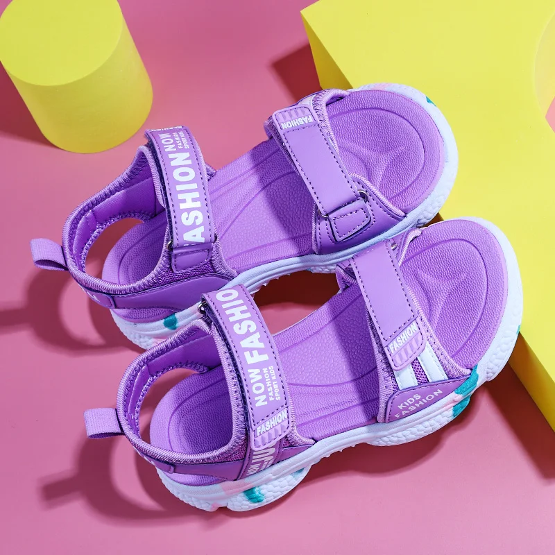 Sandali per ragazze sandali per neonate leggere scarpe Casual per bambini scarpe da spiaggia per bambini antiscivolo scarpe da principessa rosa