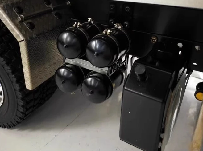 Symulowany Metalowy Zbiornik Gazowy Dekoracja Do Ciężarówki RC Tamiya 1/14 Przyczepa Wywrotka Scania Benz Actros Volvo MAN Części DIY