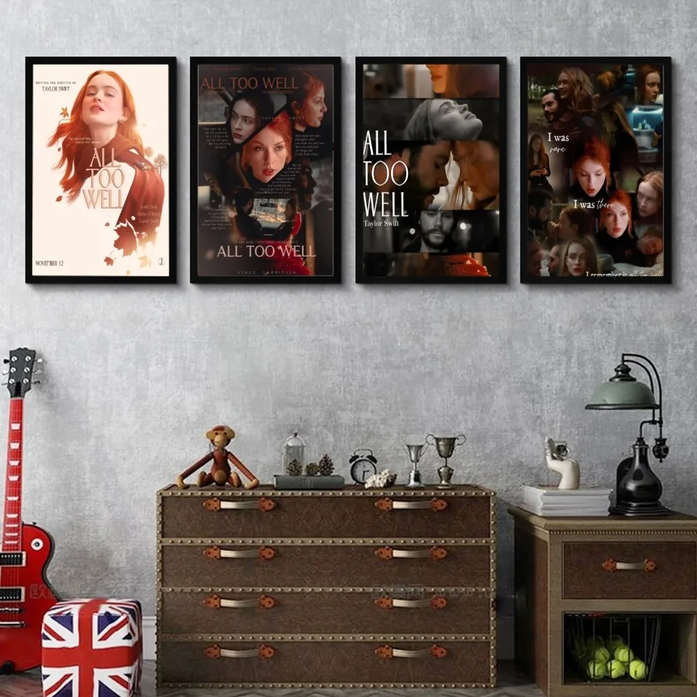 ملصقات أنمي تذكارية لفيلم قصير ، جودة عالية ، فن جداري ، ملصقات عتيقة للمنزل ، ديكور غرفة كاواي ، كلمات جيدة للغاية