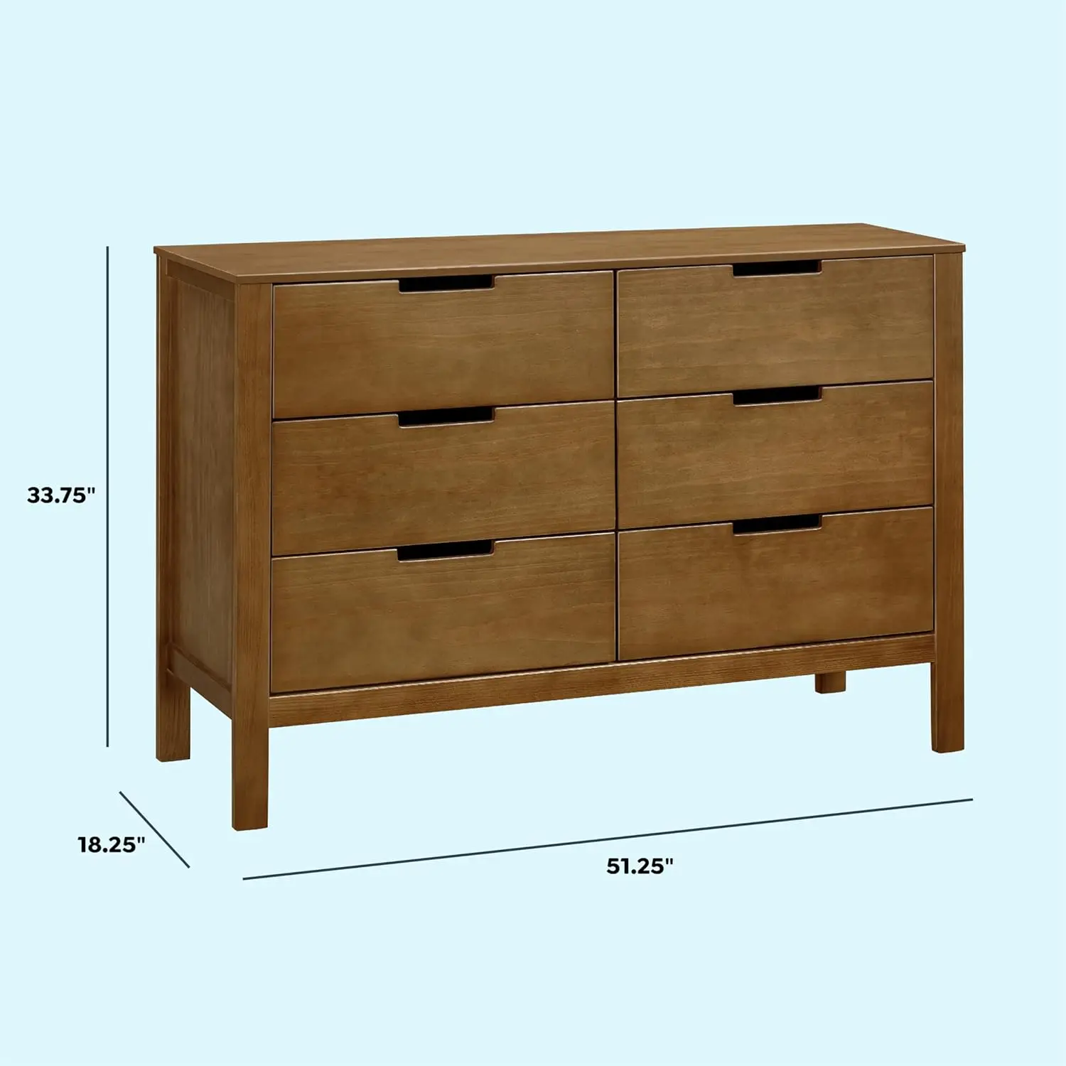 Carter\'s by Colby 6-Drawer Dresser in Walnut