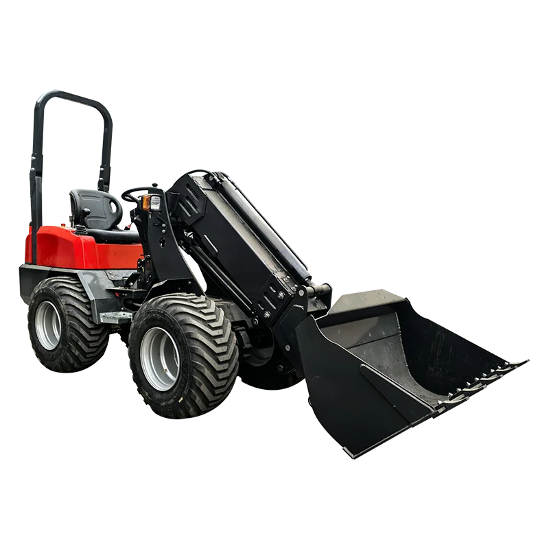 Chinese manufacturer mini telescopic arm loader compact front shovel arm small telescopic arm loader customization