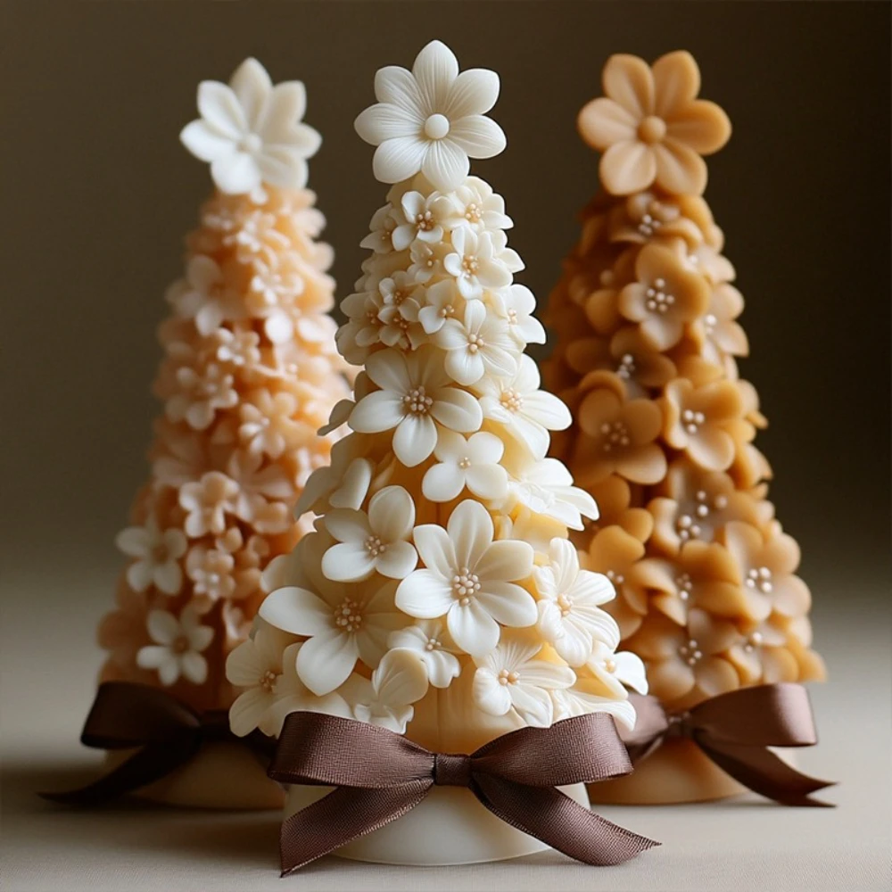 New Rose Christmas Tree Candle - đánh giá và giá Candle Making Kit Xmas