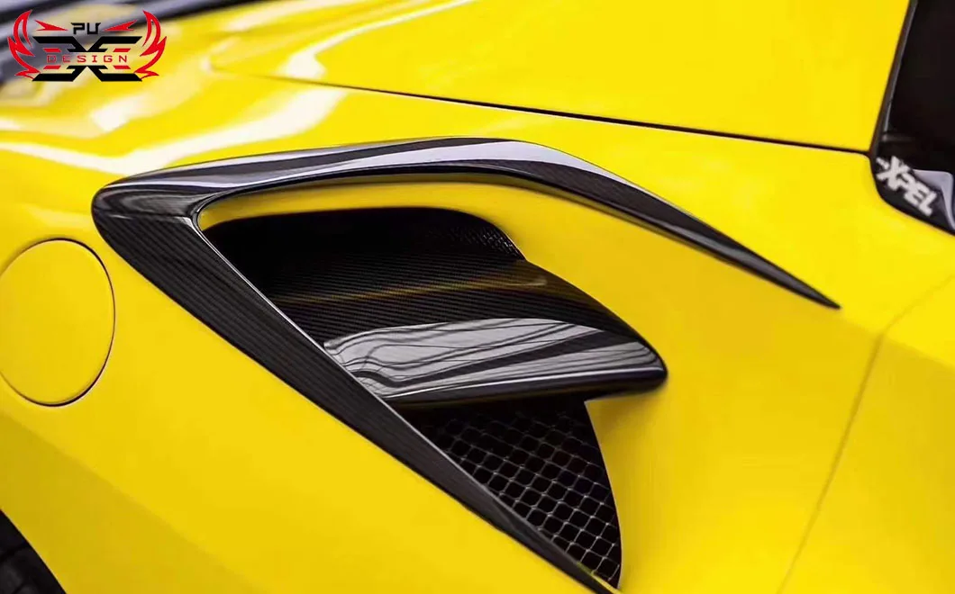 건식 탄소 섬유 앞 립 범퍼 사이드 스커트 후면 디퓨저 스포일러 테일 윙 페라리 488 업그레이드 MSY 스타일 자동차 액세서리