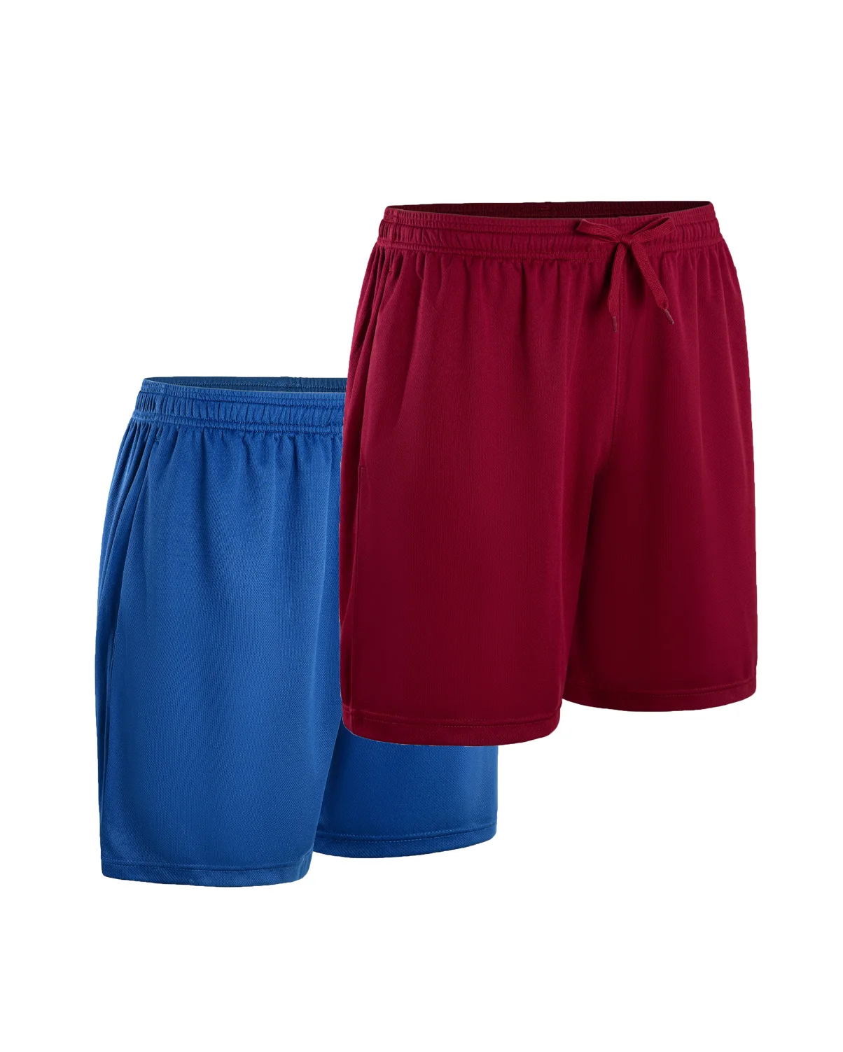 2-teilige Herren-Sportshorts aus Polyester, schnell trocknend, geeignet für Sport und Fitness, Laufshorts