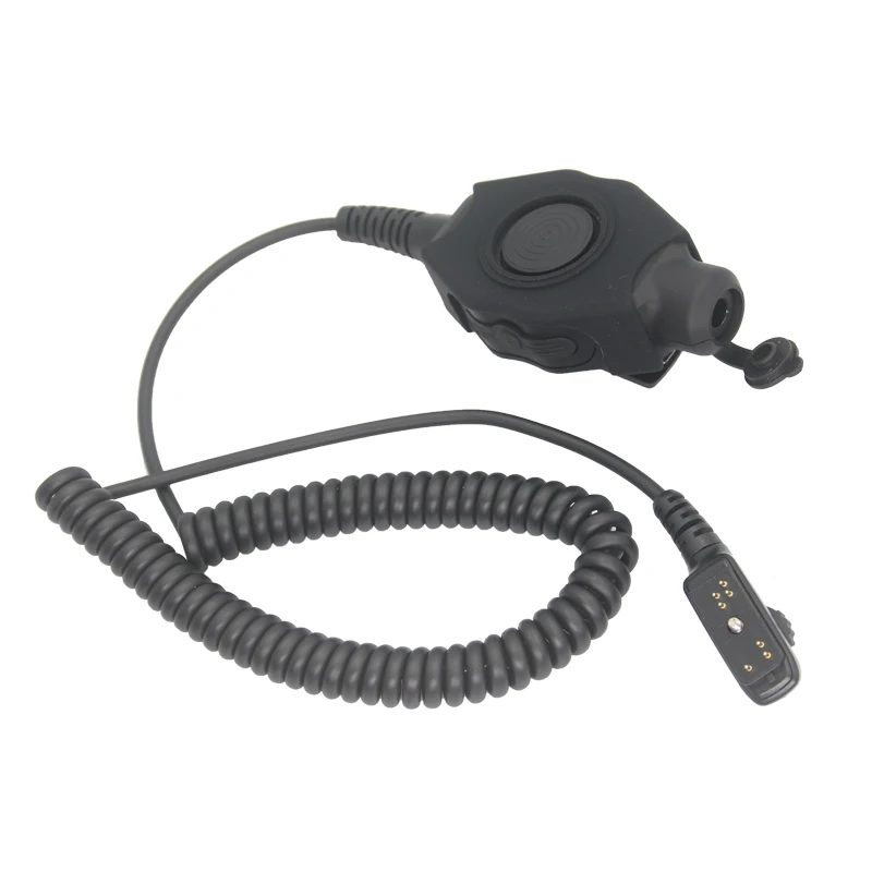 Waterproof Large U94 PTT Button Launch Switch Adapter To 7.1mm Tactical Earphones For Hytera PD780 PD780G PD700G PD980 PD788G