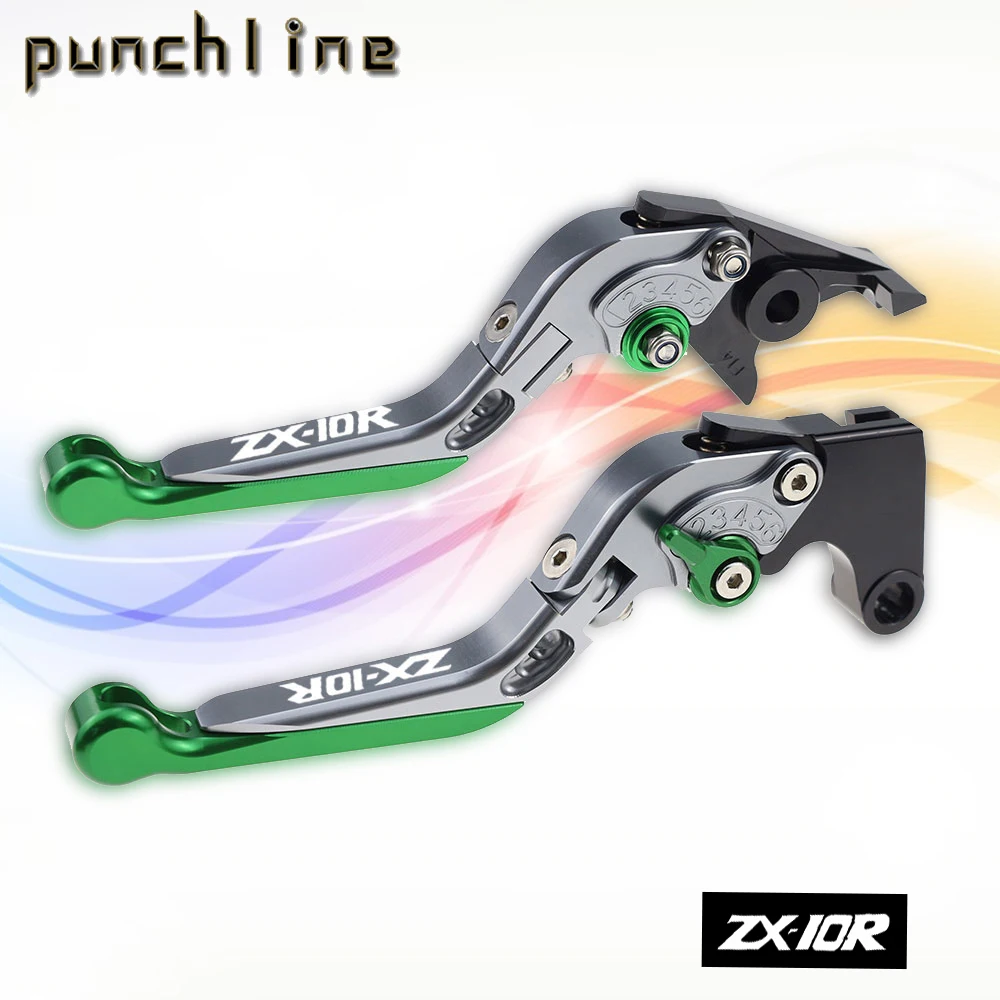 

Fit For ZX10R 2004-2005 ZX-10R ZX10 R 2004 2005 Motorcycle CNC Accessories Folding Extendable Brake Clutch Levers Handle Set