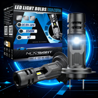 NOVSIGHT H7 LED Headlight 1:1 Mini Size Headlamp N58 60W 12000LM 6500K Car Lamps Super Bright Plug and Play Car Headlight Bulbs