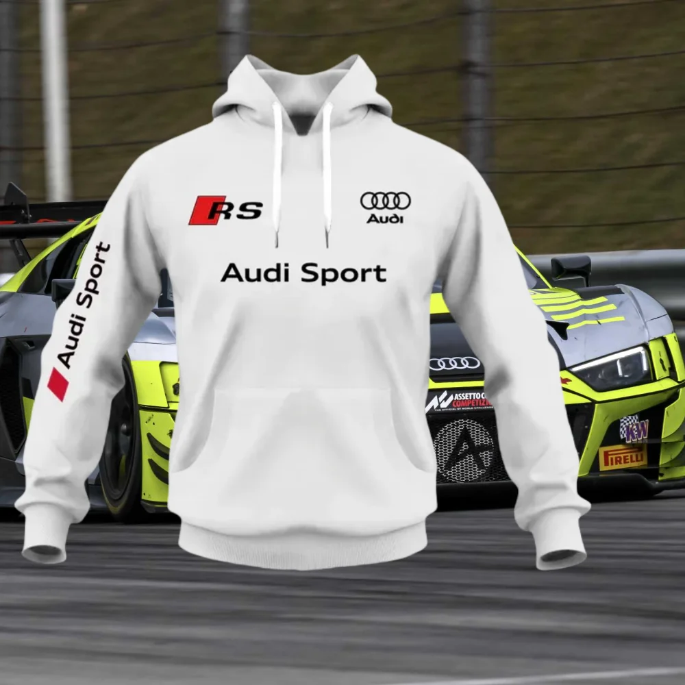 

Осень-зима 2021, толстовка для взрослых Audi Sport RS с 3D цифровой печатью, модная популярная уличная индивидуальная толстовка для покупок MOTO