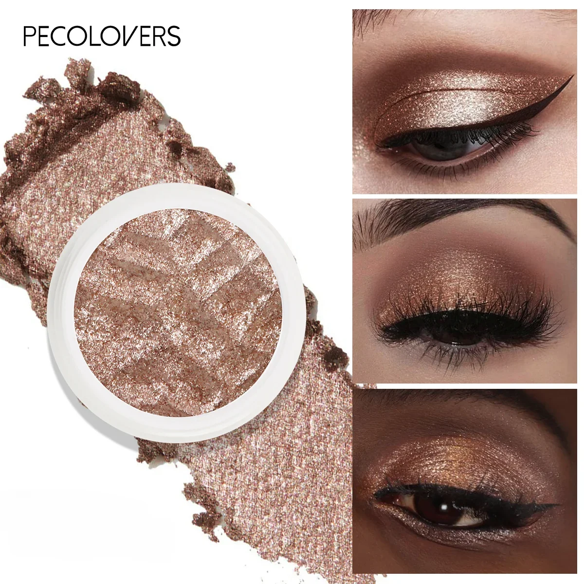 Mashed Potato Eyeshadow Metallic Dragon Palette Shimmer Pigment Monochrome Eyeshadow Sparkling Diamond Eyeshadow