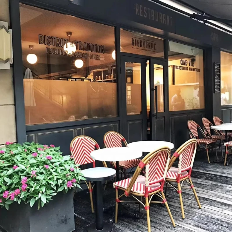 

Factory direct sales cheap aluminum café garden chairs outdoor furniture