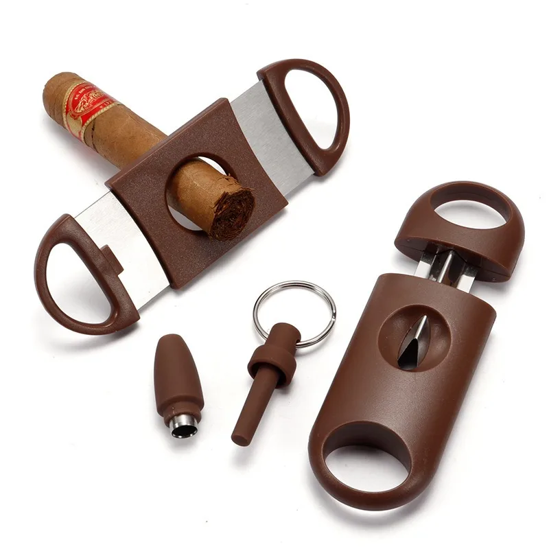 

Cigar Scissors Tool Three-piece Set, Cigar Gun Punch, Drill Cigar Scissors CigarAccessories
