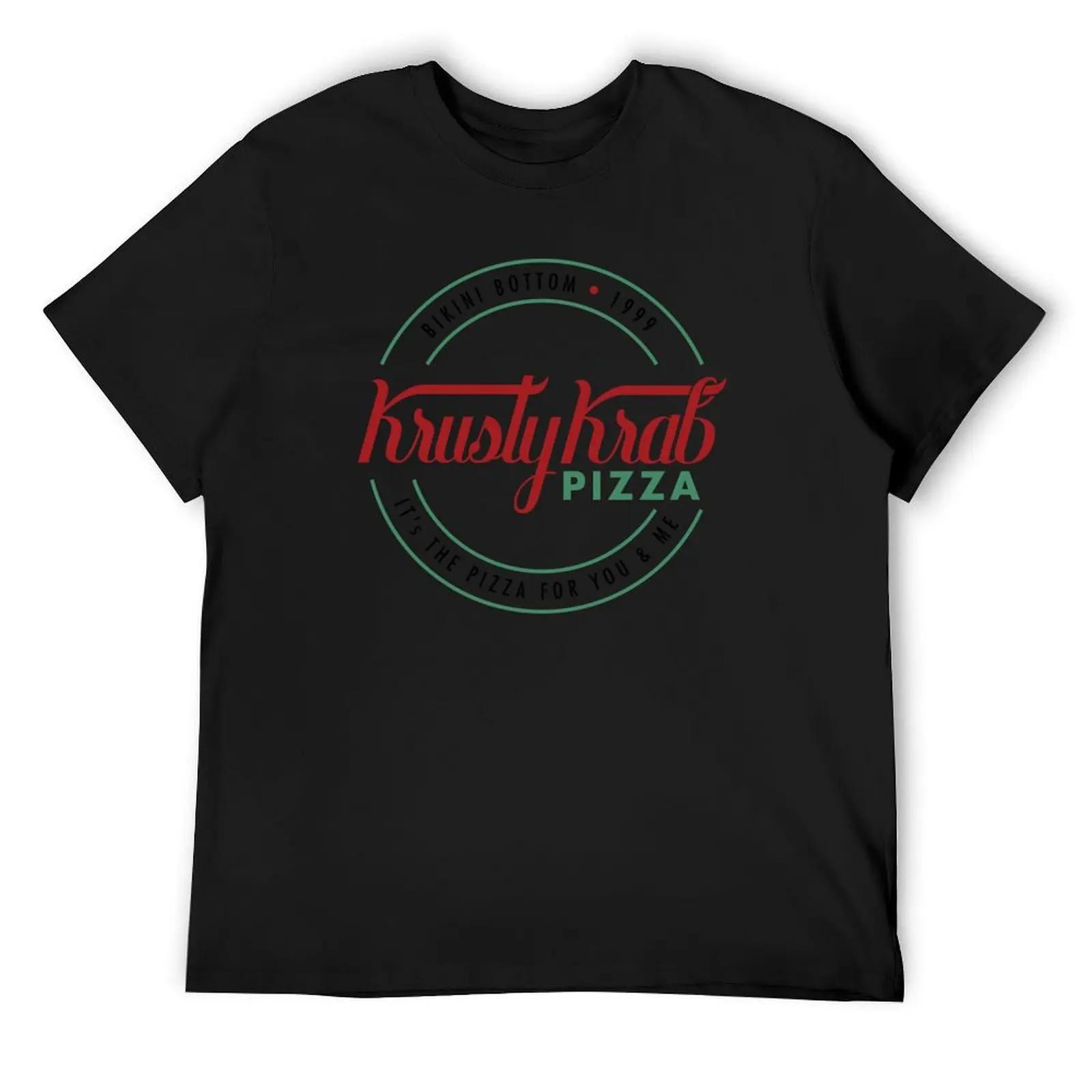 Krusty Krab Pizza T-Shirt plus size tops custom shirt quick-drying shirts men graphic