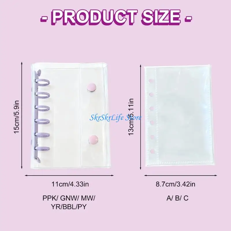 E65E Refillable Notebook Size Notebook With Removable Pages Friendly Paper Materials For Students and Professional Use