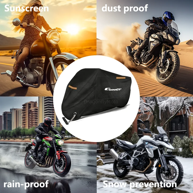 For BMW C400GT C 400GT C400 GT 2019-2022 190T Waterproof Motorcycle Covers Motors Dust Rain Snow UV Protector Cover Outdoor