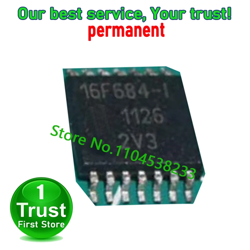 PIC16F684 PIC16F684-I/ST 10PCS/LOT  16F684-I TSSOP-14  Trust First   in stock
