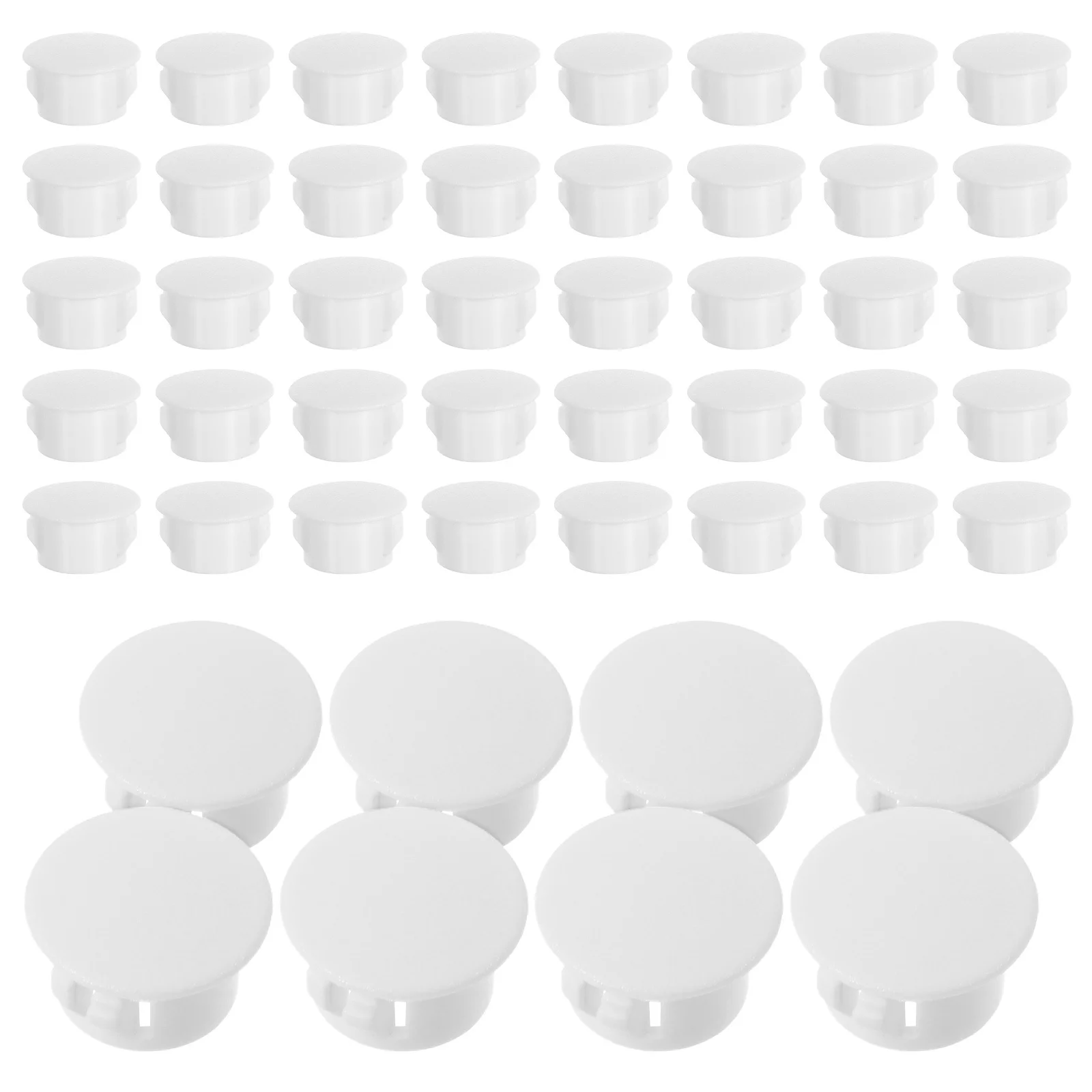 100 Stuks Decoratieve Gat Caps 14Mm Ronde Plastic Plug Covers Voor Meubels Kast Schroefgaten Snap-In Eindkappen lichtgewicht Diy