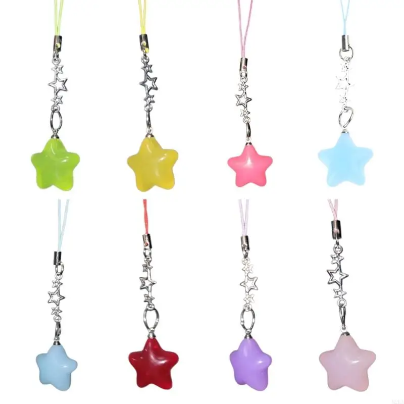 2025 New Color Lanyard Hang Tags New Year Jewelry Making Five-Pointed Star Pendants